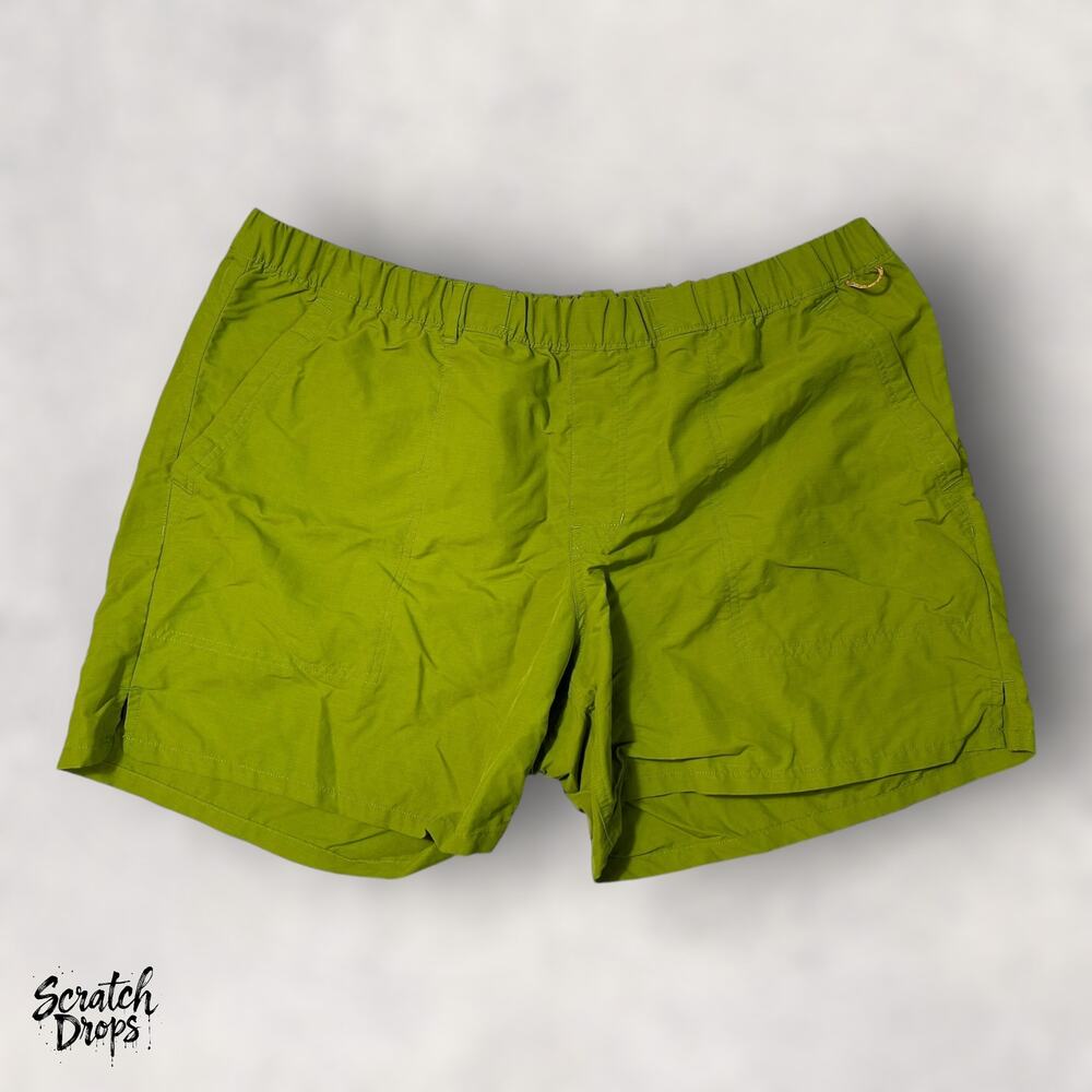 Mens Activewear Shorts Size XL Green Lightweight Gym Running Sports Athletic M08